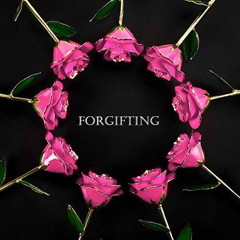 24K Gold Dipped Pink Eternal Rose